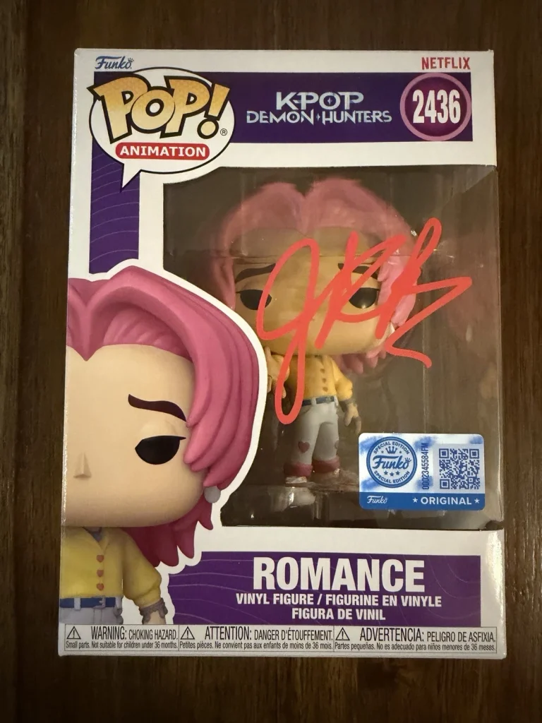 Joel Kim Booster ‘K-Pop Demon Hunters’ Signed Funko Pop ‘Romance Saja’ Beckett
