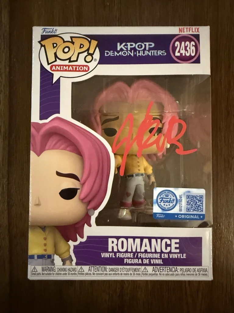 Joel Kim Booster ‘K-Pop Demon Hunters’ Signed Funko Pop ‘Romance Saja’ Beckett