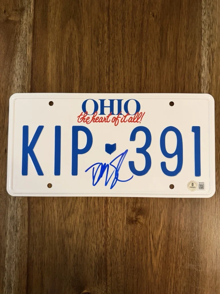 David Spade ‘Tommy Boy’ Signed License Plate ‘Richard’ Beckett Certified
