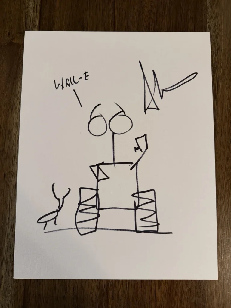 Andrew Stanton ‘WALL-E’ Movie Director Signed 11x14 Sketch Autograph Beckett
