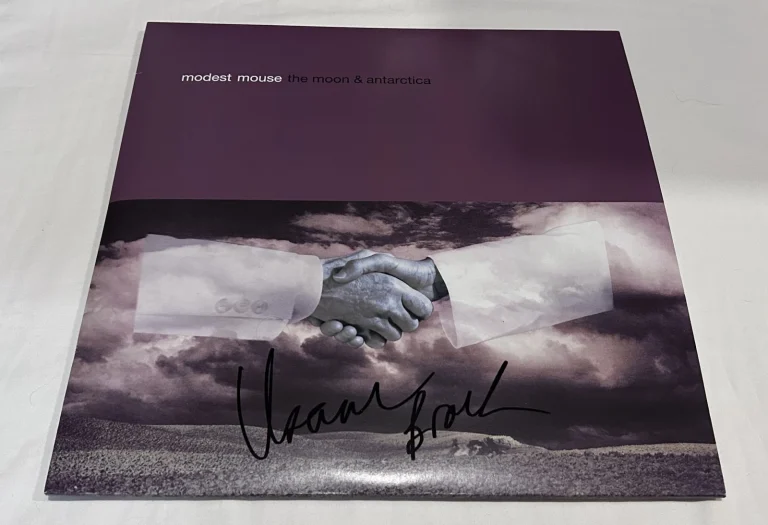 ISAAC BROCK SIGNED MODEST MOUSE THE MOON & ANTARCTICA VINYL RECORD JSA