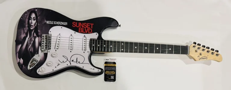 NICOLE  SCHERZINGER SIGNED CUSTOM SUNSET BLVD. ELECTRIC GUITAR  NORMA JSA COA