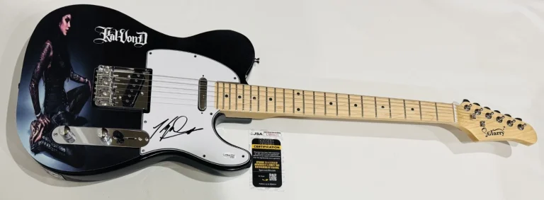 KAT VON D SIGNED CUSTOM ELECTRIC GUITAR  LA INK RARE JSA COA