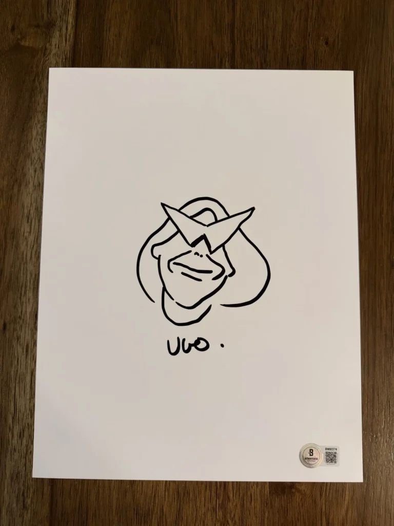 Ugo Bienvenu ‘Arco’ Movie Director Signed Sketch Autograph Beckett