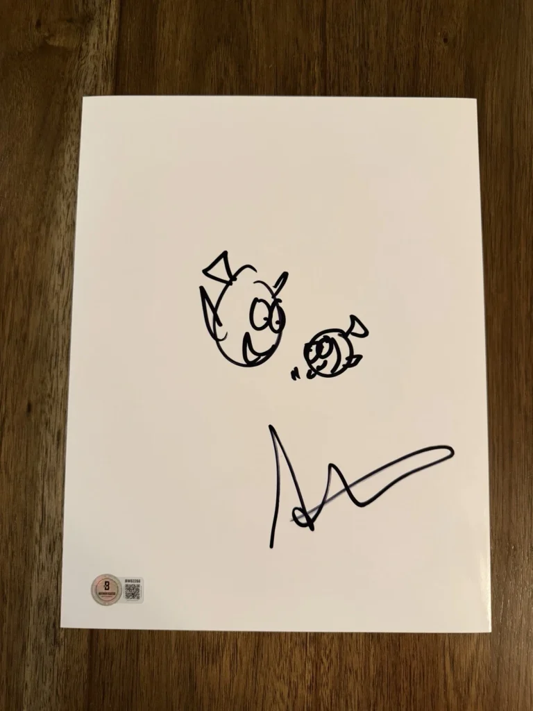 Andrew Stanton ‘Finding Nemo’ Movie Director Signed Sketch Autograph Beckett