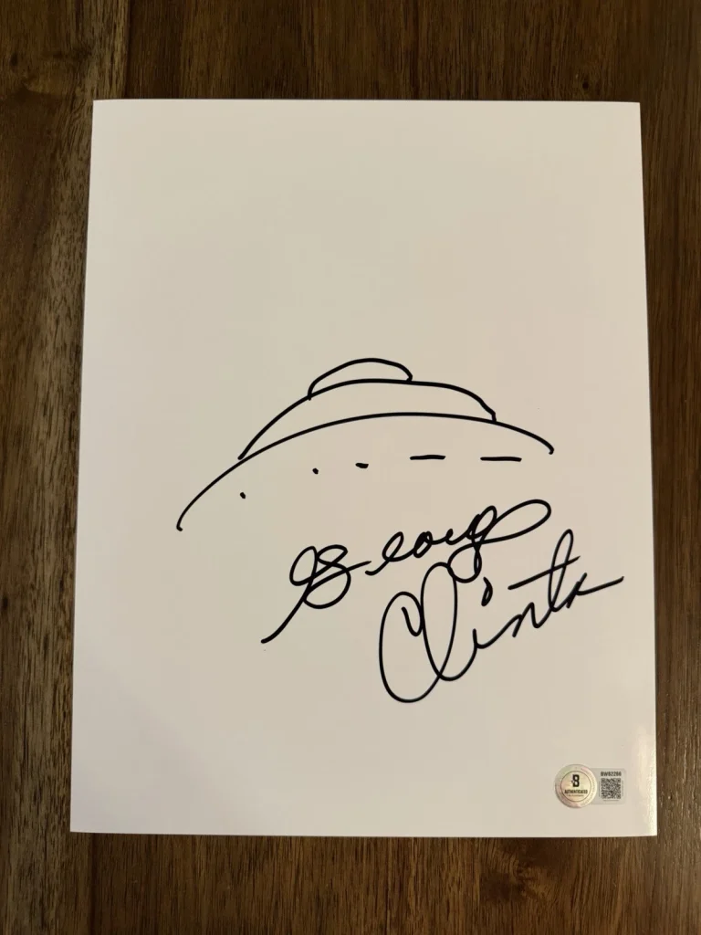 George Clinton ‘Parliament-Funkadelic’ Signed Sketch Autograph Beckett