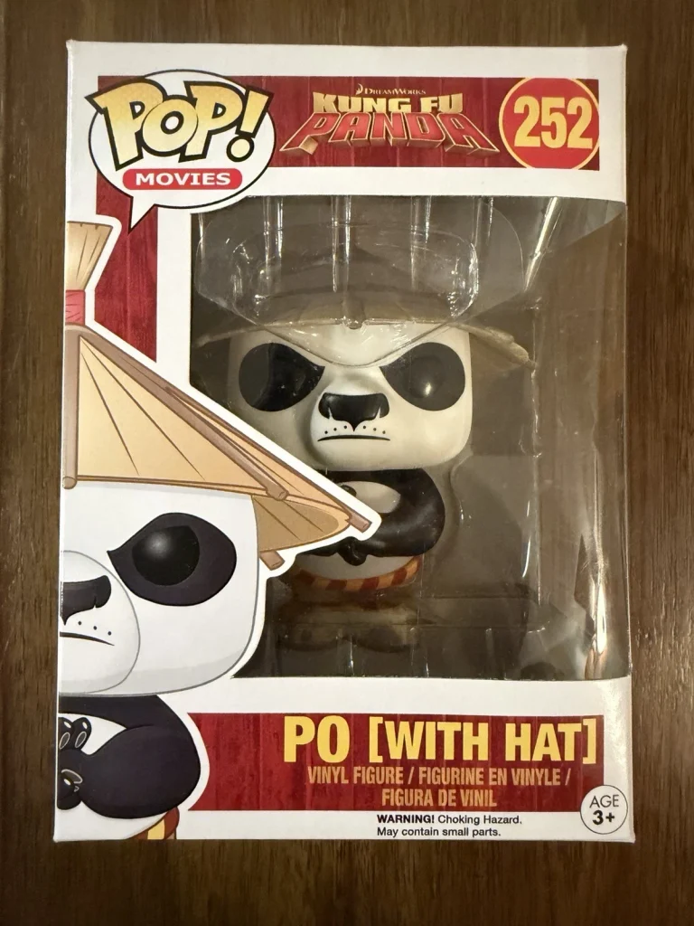 Po With Hat ‘Kung Fu Panda’ Funko Pop #252 Vaulted With Protector