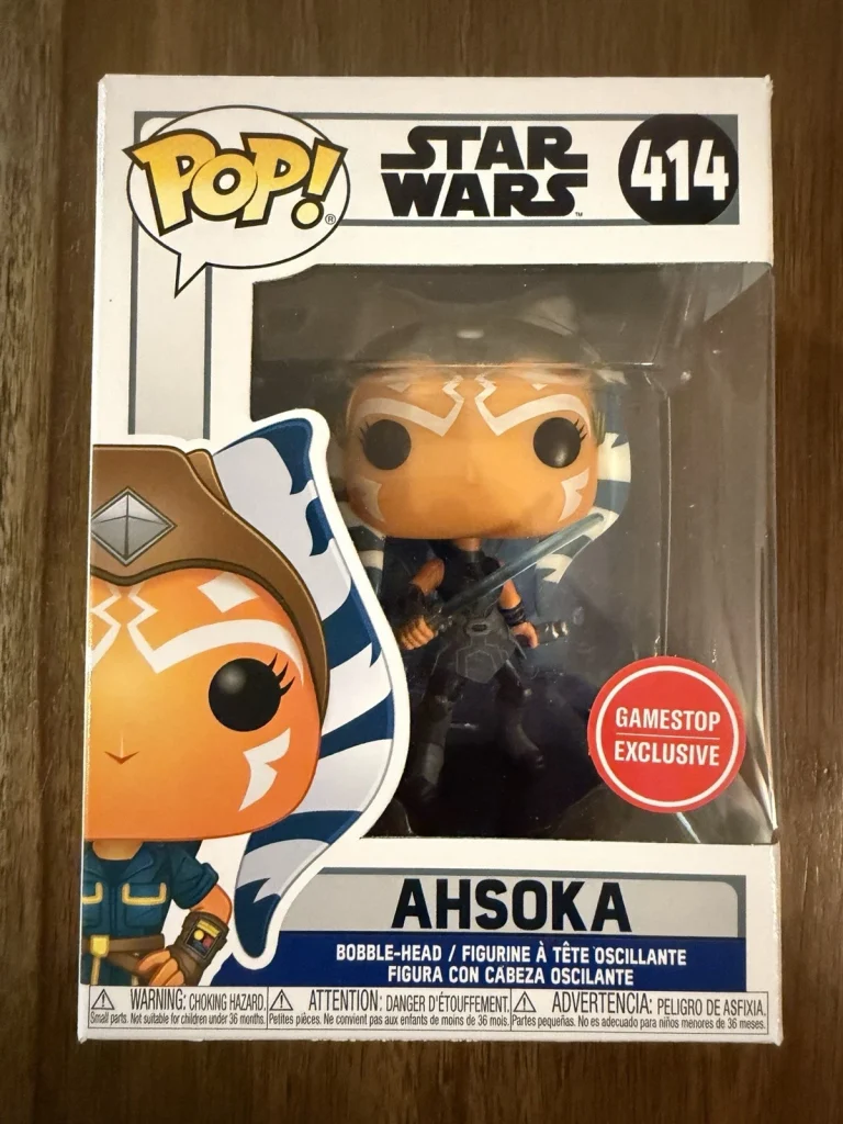 Star Wars Ahsoka #414 Clone Wars Funko Pop Gamestop Exclusive With Protector