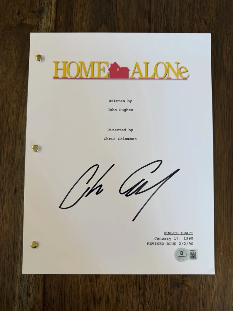 Chris Columbus ‘Home Alone’ Writer Signed Full Movie Script Screenplay Beckett