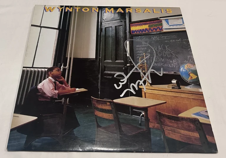 WYNTON MARSALIS SIGNED BLACK CODES (FROM THE UNDERGROUND) VINYL RECORD JSA
