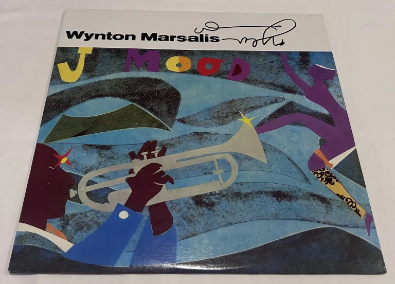 WYNTON MARSALIS SIGNED J MOOD VINYL RECORD JSA
