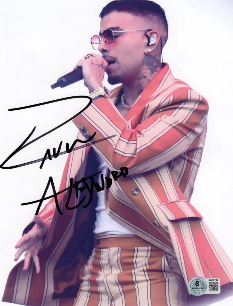 Rauw Alejandro 'Todo De Ti' Signed 8x10 Photo Latin R&B Beckett Certified
