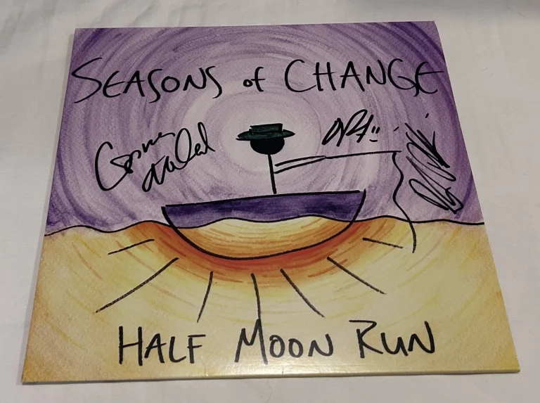 HALF MOON RUN SIGNED SEASONS OF CHANGE VINYL RECORD JSA