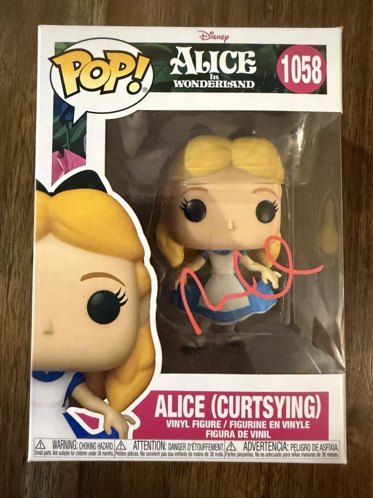 Mia Wasikowska ‘Alice In Wonderland’ Signed Funko Pop ‘Alice’ Beckett