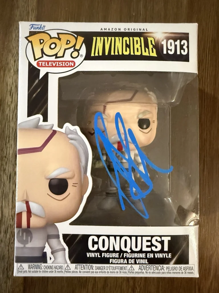 Jeffrey Dean Morgan ‘Invincible’ Signed Funko Pop ‘Conquest’ Beckett
