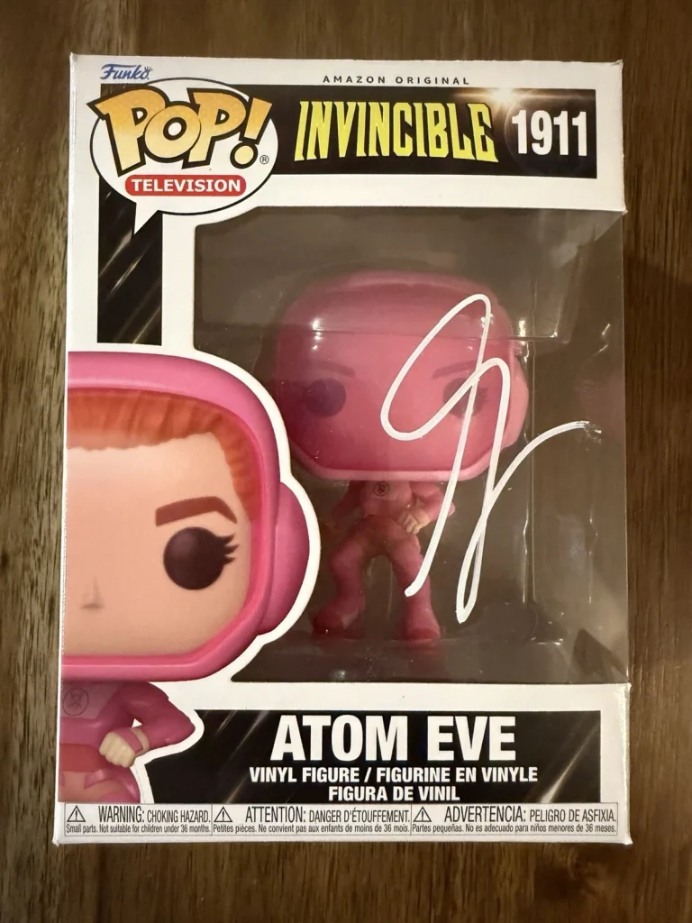 Gillian Jacobs ‘Invincible’ Signed Funko Pop ‘Atom Eve’ Beckett