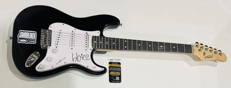 BLAKE SCHWARZENBACH SIGNED BLACK ELECTRIC GUITAR JAWBREAKER  JSA COA