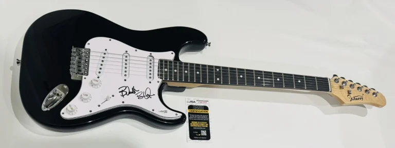 THE VERVE PIPE SIGNED BLACK ELECTRIC GUITAR BRIAN VANDER ARK BRAD JSA COA
