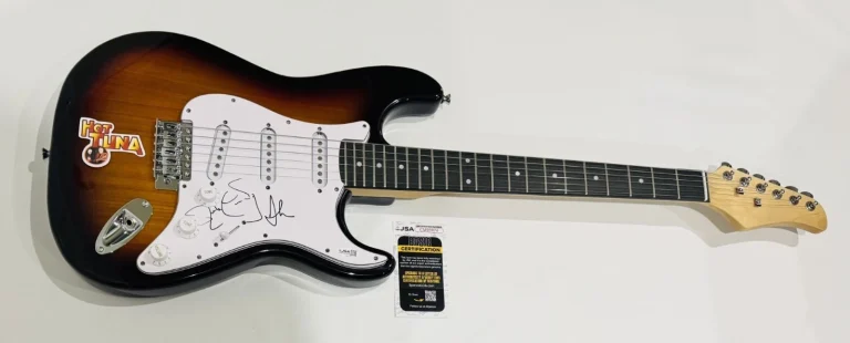 HOT TUNA SIGNED SUNBURST ELECTRIC GUITAR  JACK CASADY JORMA KAUKONEN JSA COA