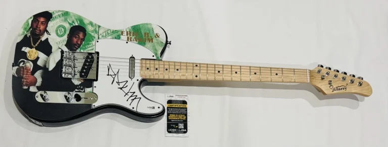 RAKIM SIGNED CUSTOM PAID IN FULL ELECTRIC GUITAR JSA COA