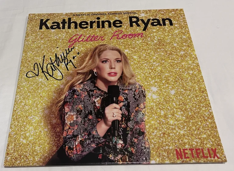 KATHERINE RYAN SIGNED GLITTER ROOM VINYL RECORD JSA