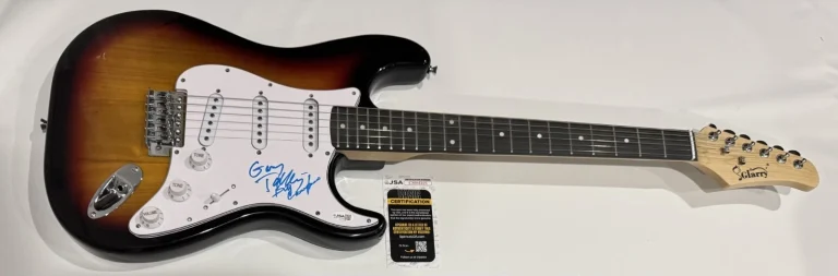 THE BOX TOPS SIGNED SUNBURST ELECTRIC GUITAR GARY TALLEY BILL CUNNINGHAM JSA COA