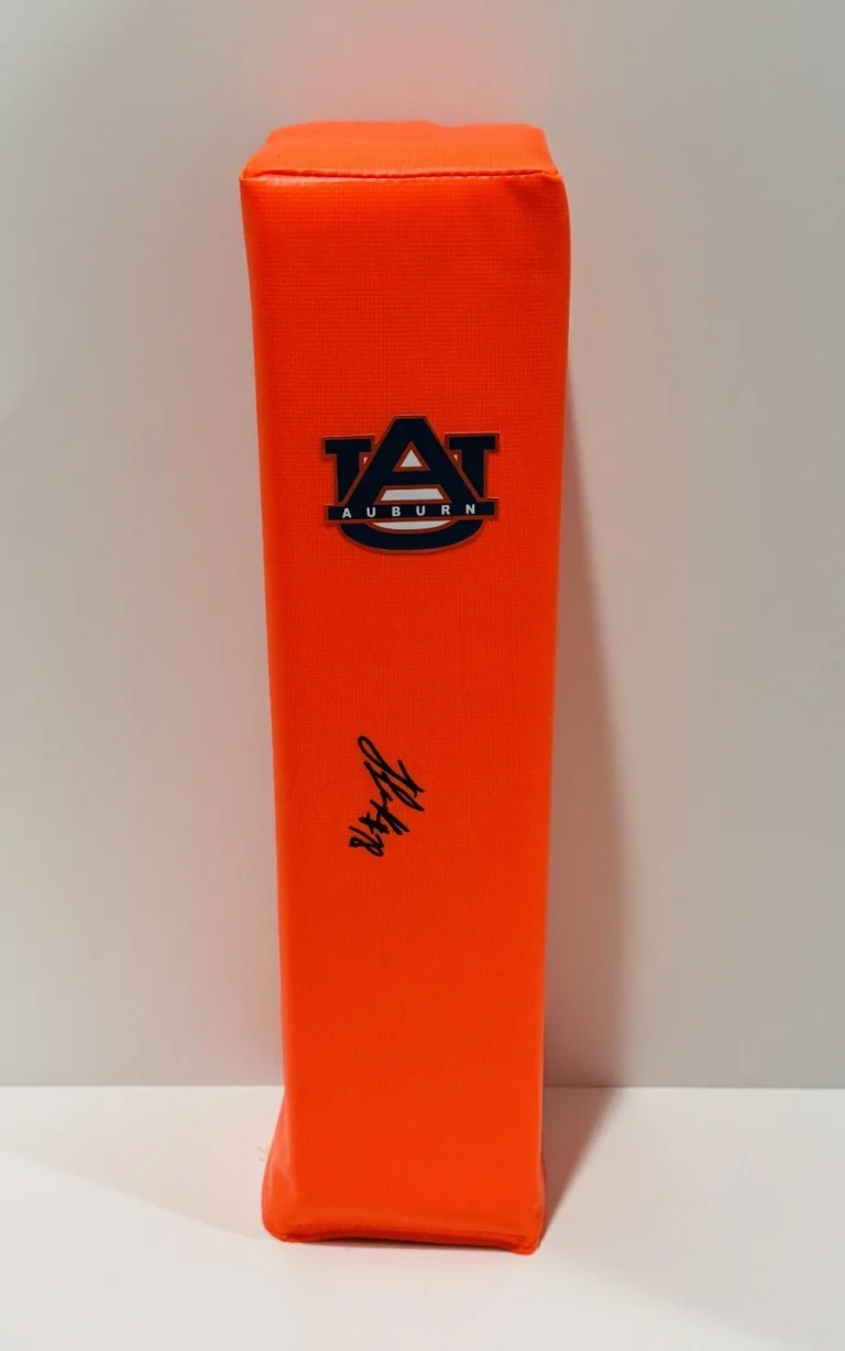 JJ FAULK SIGNED TOUCHDOWN PYLON AUBURN TIGERS J.J. FOOTBALL