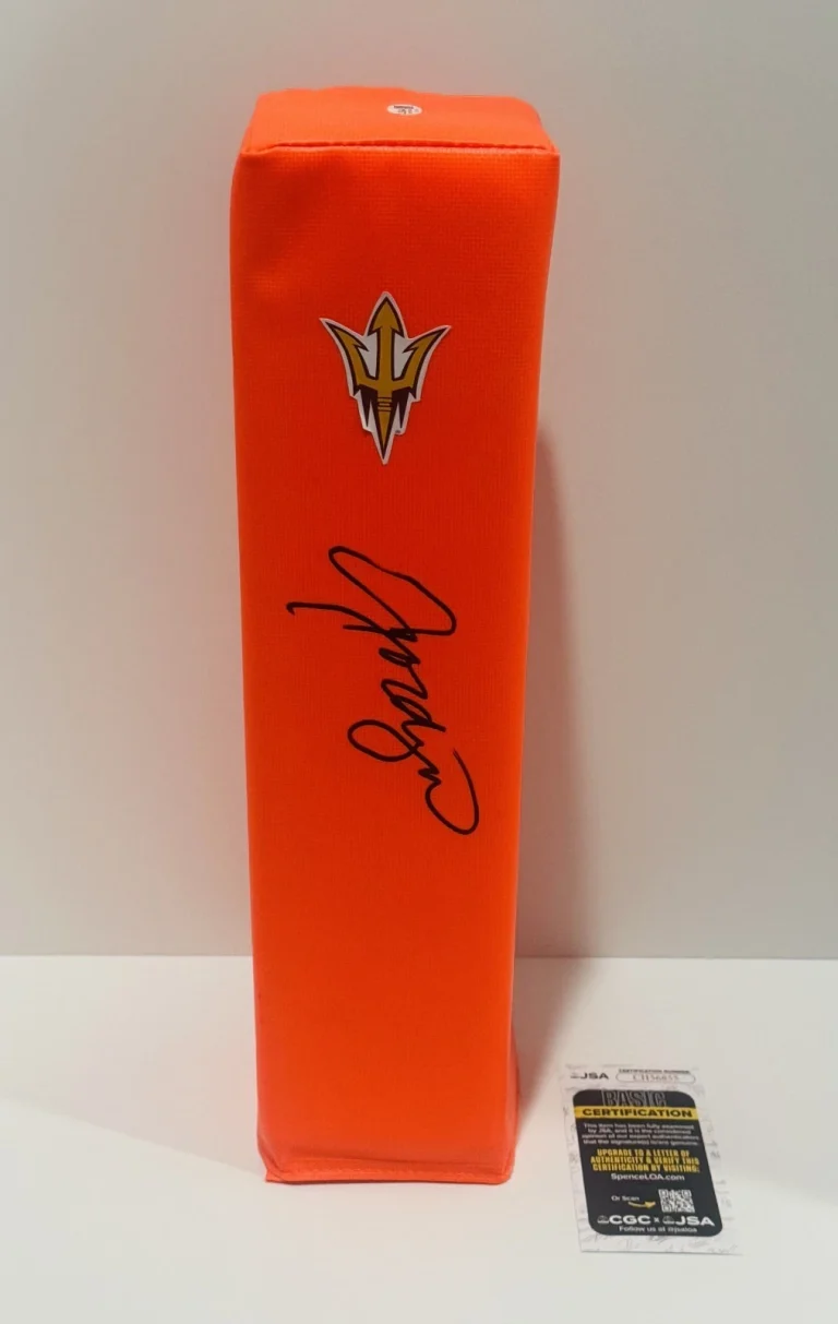 JORDYN TYSON SIGNED TOUCHDOWN PYLON ARIZONA STATE SUN DEVILS FOOTBALL JSA COA