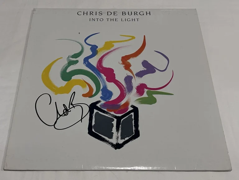 CHRIS DE BURGH SIGNED INTO THE LIGHT VINYL RECORD JSA