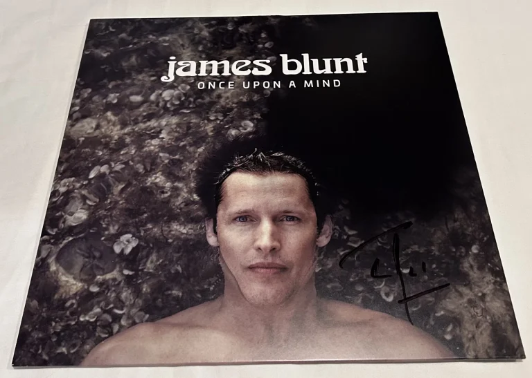 JAMES BLUNT SIGNED ONCE UPON A MIND VINYL RECORD JSA