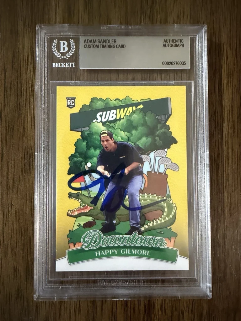 Adam Sandler ‘Happy Gilmore’ Signed Slabbed Card Beckett Autograph RARE PROOF