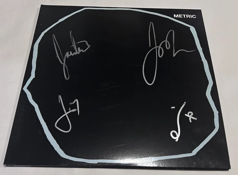 METRIC SIGNED ART OF DOUBT VINYL RECORD JSA