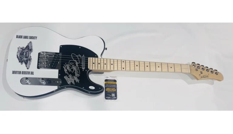 ZAKK WYLDE SIGNED BLACK LABEL SOCIETY THE BLESSED HELLRIDE GUITAR JSA COA