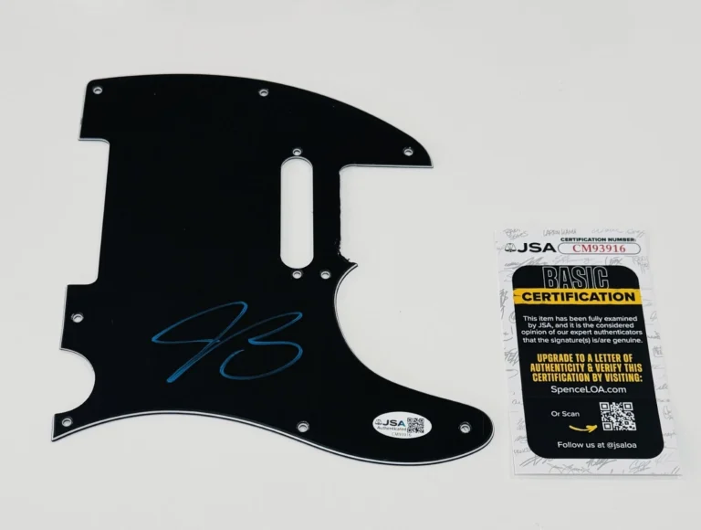 JOE BONAMASSA SIGNED ELECTRIC GUITAR PICKGUARD JSA COA