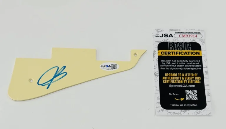 JOE BONAMASSA SIGNED ELECTRIC GUITAR PICKGUARD JSA COA