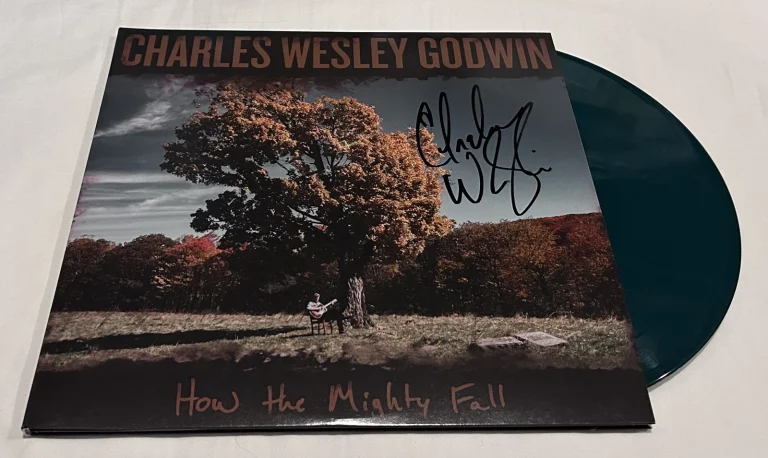 CHARLES WESLEY GODWIN SIGNED HOW THE MIGHTY FALL VINYL RECORD JSA