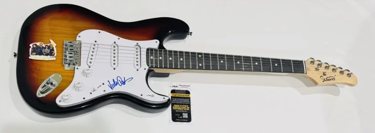 VICKI PETERSON SIGNED SUNBURST ELECTRIC GUITAR THE BANGLES JSA COA