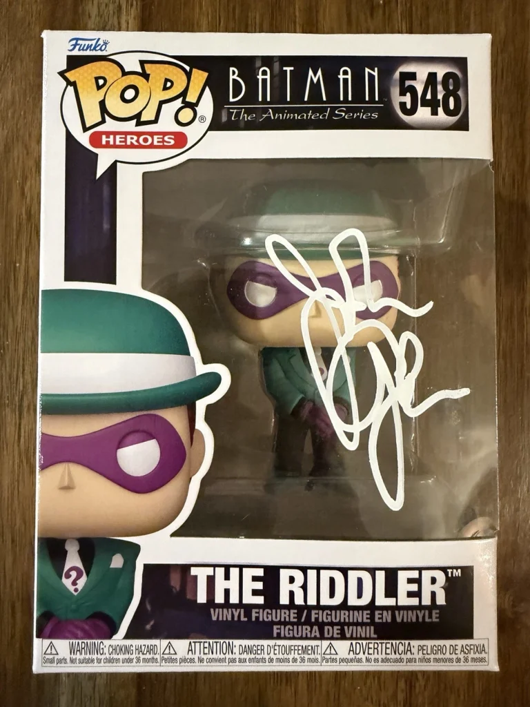 John Glover ‘Batman’ Signed Funko Pop ‘The Riddler’ Beckett Autograph
