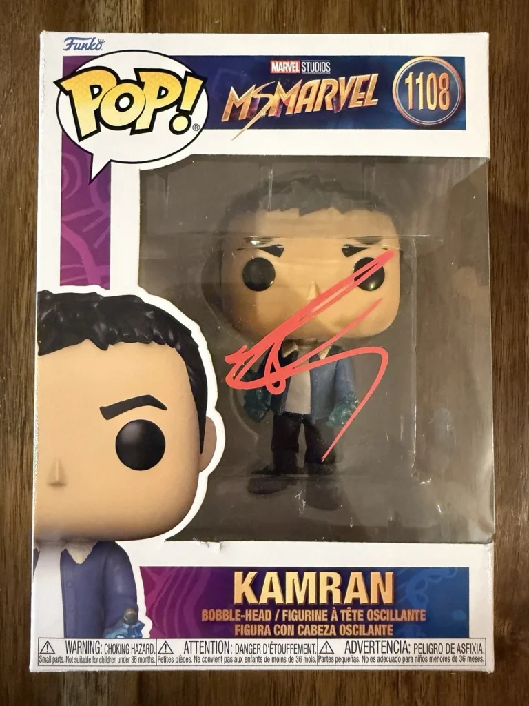 Rish Shah ‘Ms. Marvel’ Signed Funko Pop ‘Kamran’ Beckett Autograph