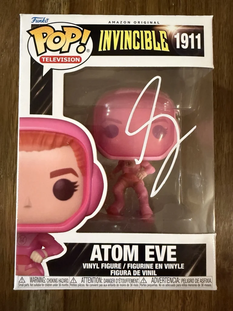 Gillian Jacobs ‘Invincible’ Signed Funko Pop ‘Atom Eve’ Beckett