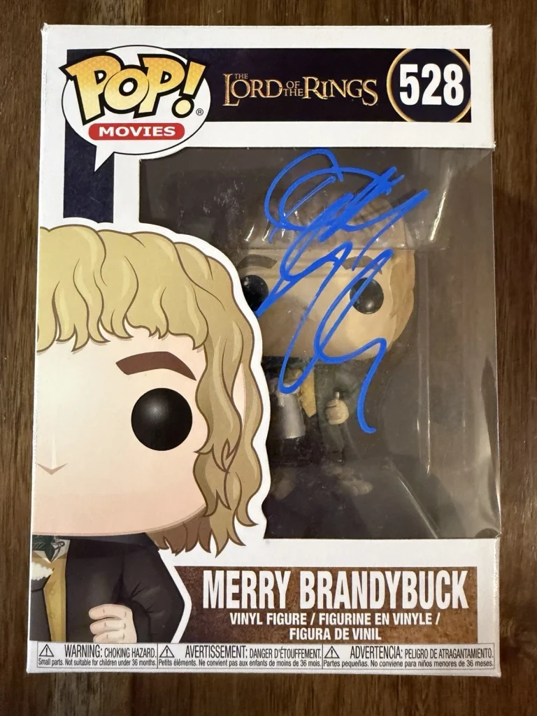 Dominic Monaghan ‘Lord Of The Rings’ Signed Funko Pop ‘Merry’ Beckett Autograph