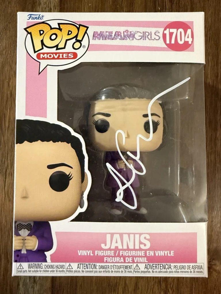 Lizzy Caplan ‘Mean Girls’ Signed Funko Pop ‘Janis’ Beckett Autograph