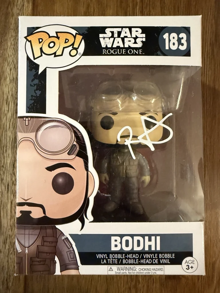Riz Ahmed ‘Star Wars: Rogue One’ Signed Funko Pop ‘Bodhi’ Beckett Autograph