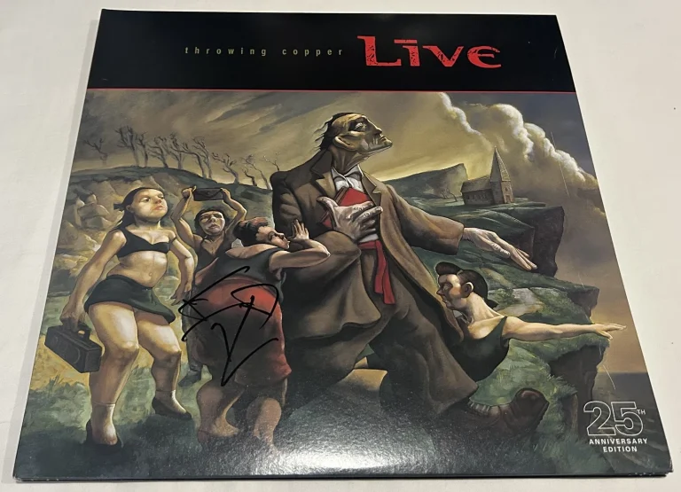 ED KOWALCZYK SIGNED LIVE THROWING COPPER VINYL RECORD JSA