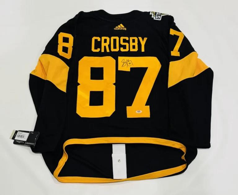 SIDNEY CROSBY SIGNED ADIDAS PENGUINS 2019 STADIUM SERIES JERSEY LICENSED PSA COA