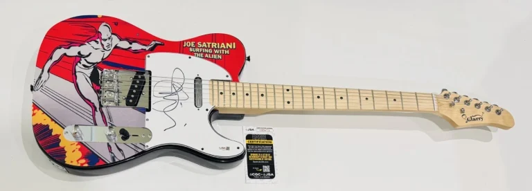 JOE SATRIANI SIGNED CUSTOM SURFING WITH THE ALIEN ELECTRIC GUITAR JSA COA
