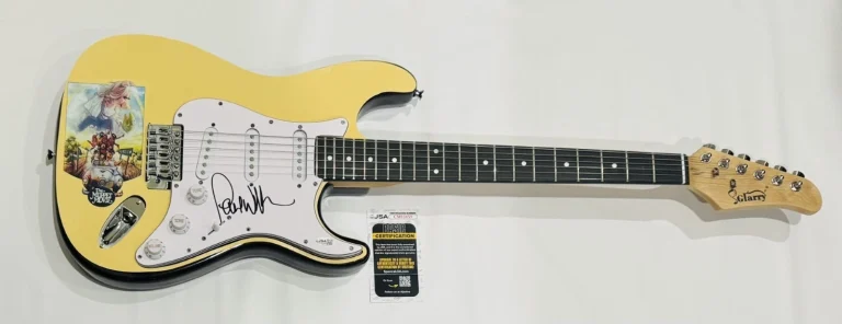 PAUL WILLIAMS SIGNED CUSTOM THE MUPPET MOVIE GUITAR RAINBOW CONNECTION JSA COA