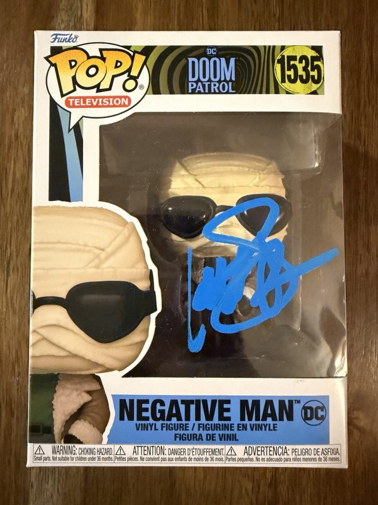 Matt Bomer ‘Doom Patrol’ Signed Funko Pop ‘Negative Man’ #1535 Beckett DC