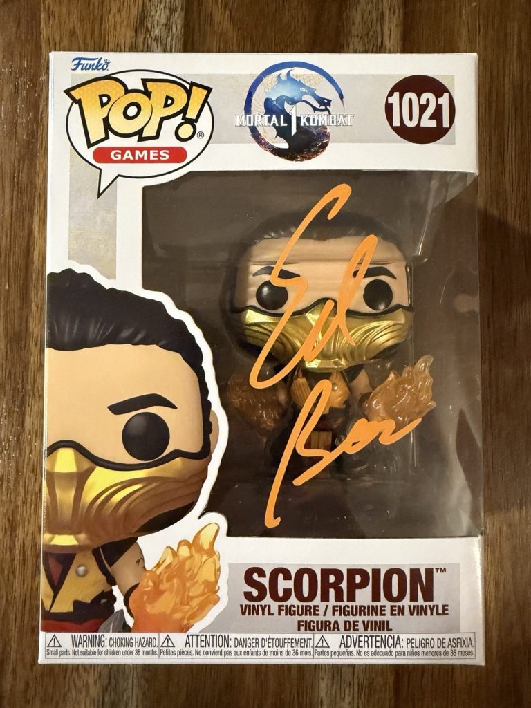 Ed Boon ‘Mortal Kombat’ Video Game Creator Signed Funko Pop ‘Scorpion’ Beckett