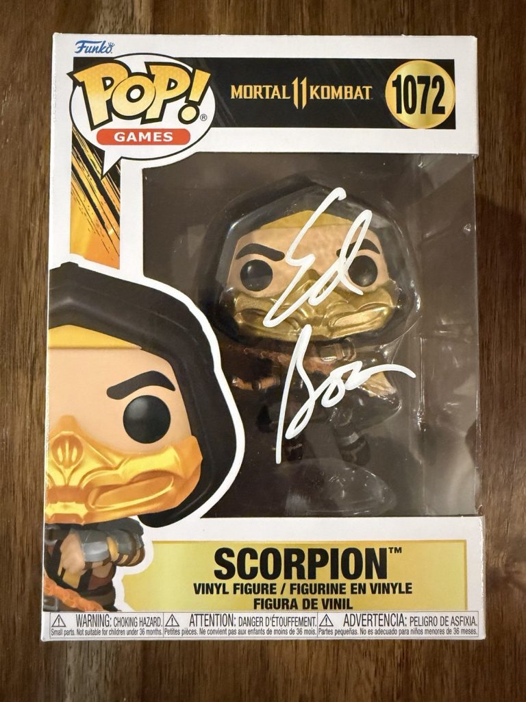 Ed Boon ‘Mortal Kombat’ Video Game Creator Signed Funko Pop ‘Scorpion’ Beckett